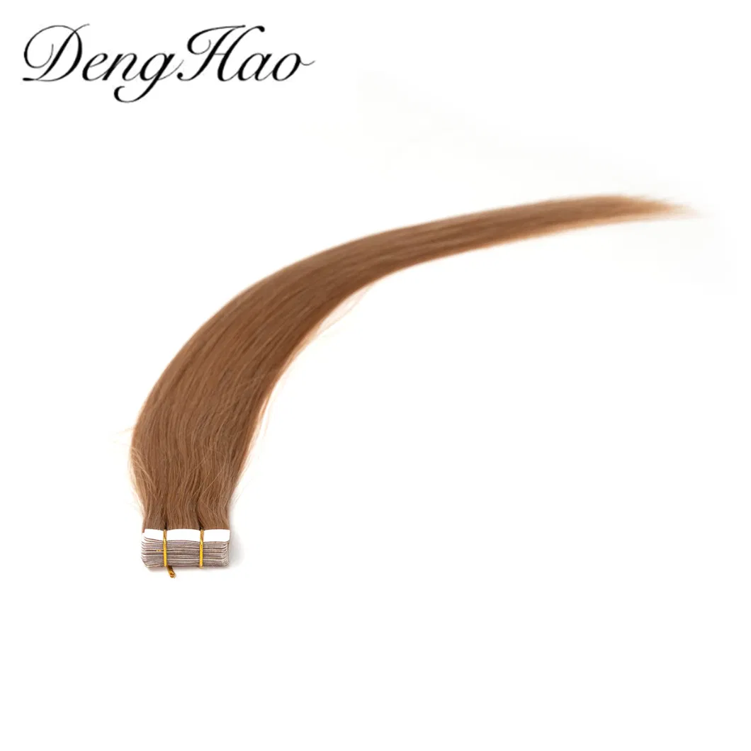 Wholesale Piano Color Natural Hair Double Drawn Straight Virgin Remy Russian Tape Hair Extension